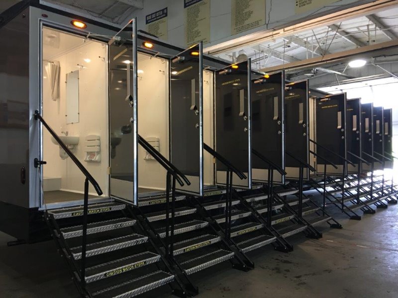 Portable Shower Trailer delivery and setup process